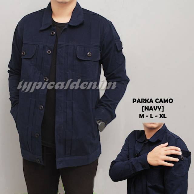 jaket canvas trucker