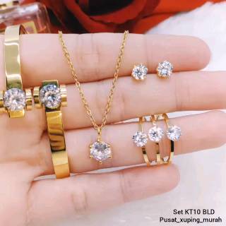 Perhiasan Set Titanium KT10 BLD Shopee Indonesia Perhiasan Set Titanium KT10 BLD Shopee Indonesia