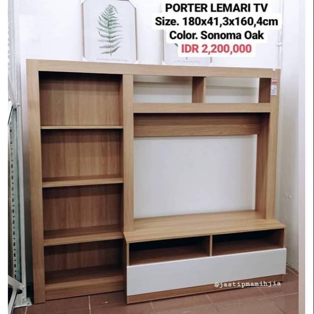 Porter Lemari Tv Minimalis Murah Informa Tv Cabinet Shopee Indonesia