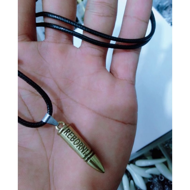 kalung tali bandul peluru /kalung peluru