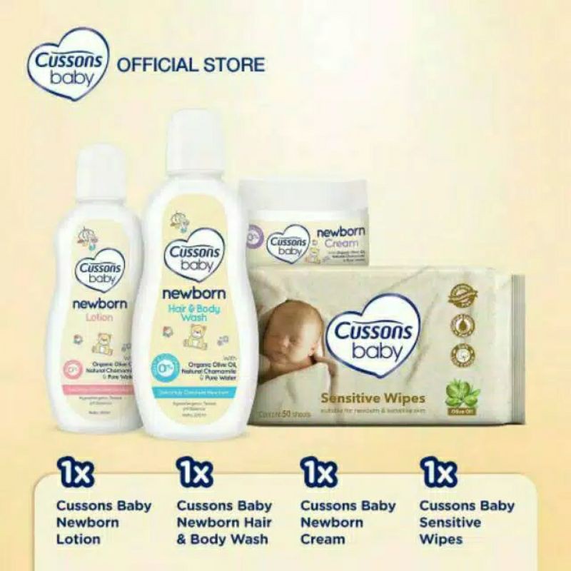 Cussons Baby Newborn Pack Gift Set - Cussons Set Kado Bayi Baru Lahir