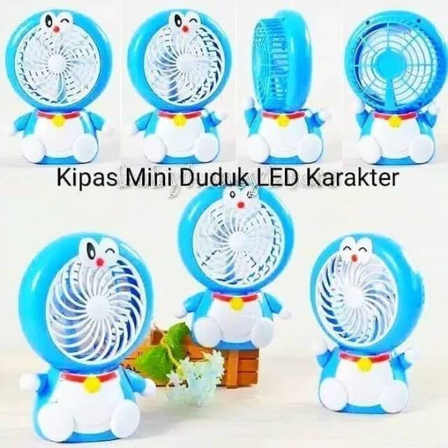 Kipas angin mini portable/kipas mini duduk karakter Hello kitty