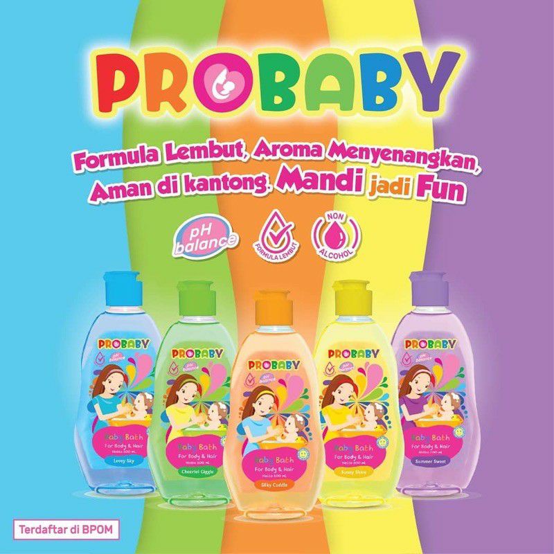 Probaby Baby Bath l Shampoo l Cologne l Lotion Bayi 100mL 200mL Sabun Mandi Bayi