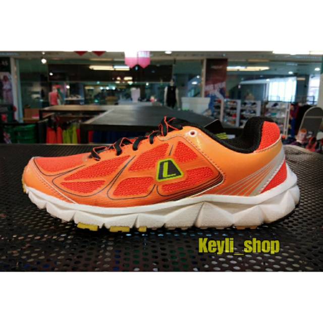 orange running shoes