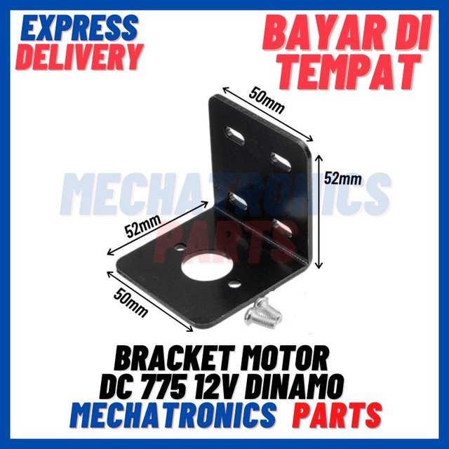 [DEV-9358] BRACKET MOTOR DC 775 12V DINAMO MESIN KAKI TAPAK DUDUKAN HOLDER BESI