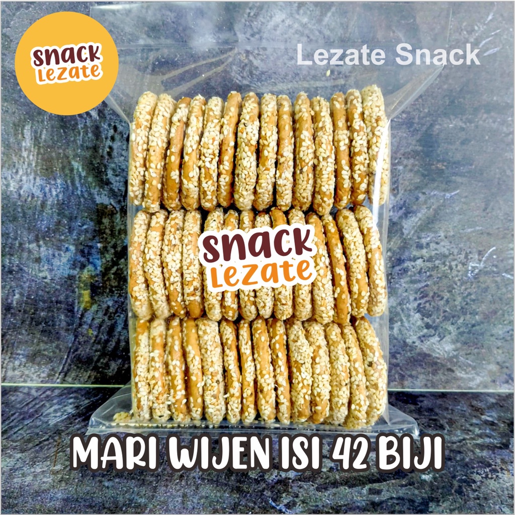 

Biskuit Marie Wijen Isi 42 Biji Murah Renyah Manis Kue Jadul / Roti Kue Kering Mari Wijen Jadoel Enak