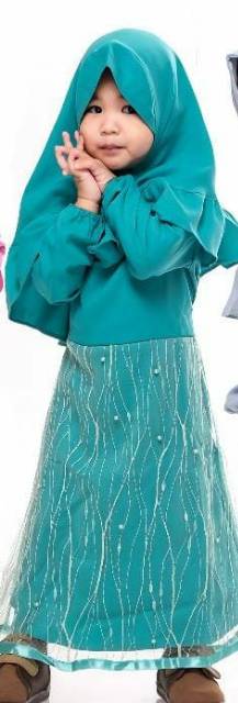Set gamis anak / set gamis brukat anak