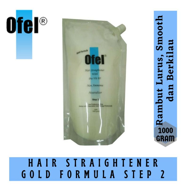 Ofel Gold Formula Hair Straightener Step 2 1000g refill