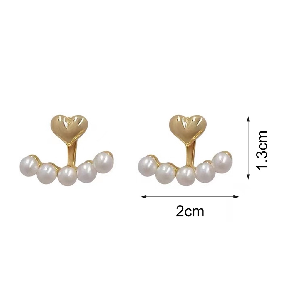 Hu Hu Hu Hu Hu Alat Bantu Pasang Kacamata♡ 1 Pasang Anting Stud Mutiara Tiruan Bahan Alloy Untuk Aksesoris