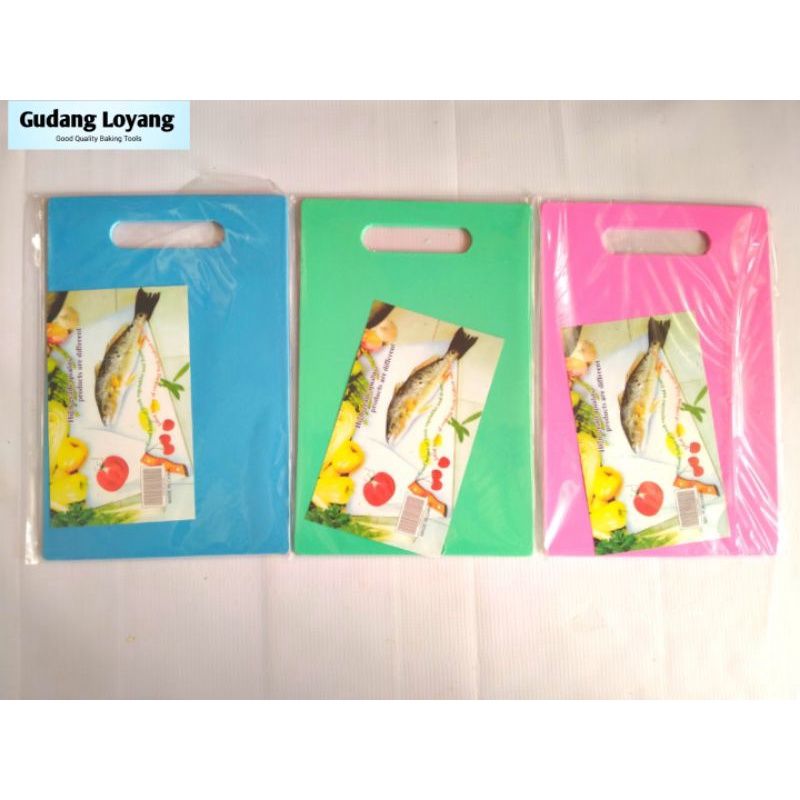 Talenan Plastik Talenan ikan Foodgrade Segi Multifungsi Talenan Tebal Cutting Board