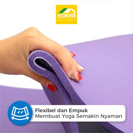 NBR Yoga Mat Matras Latihan Anti Slip Mat Senam Yoga Mat Gym Matrass Fitness Karpet Matras