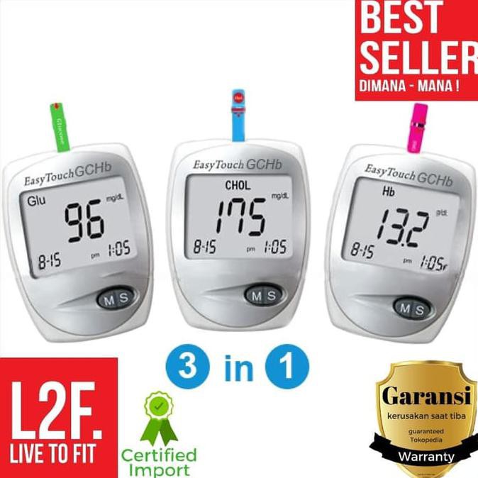 Diskon Alat Cek Easy Touch Gcu 3 In 1 Asam Urat Dan Kolestrol Original 100% Terbaru
