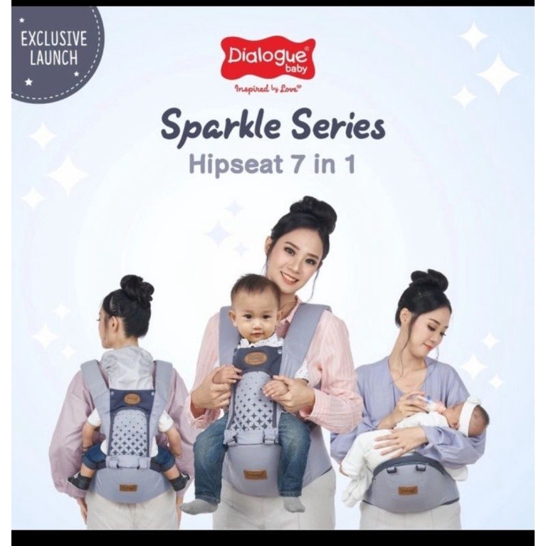 Dialogue Baby Gendongan Bayi Hipseat 7in1 Sparkle DGG1030|Champion