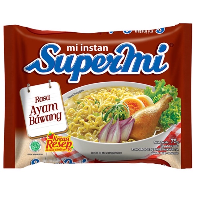 

SUPERMI AYAM BAWANG 75G