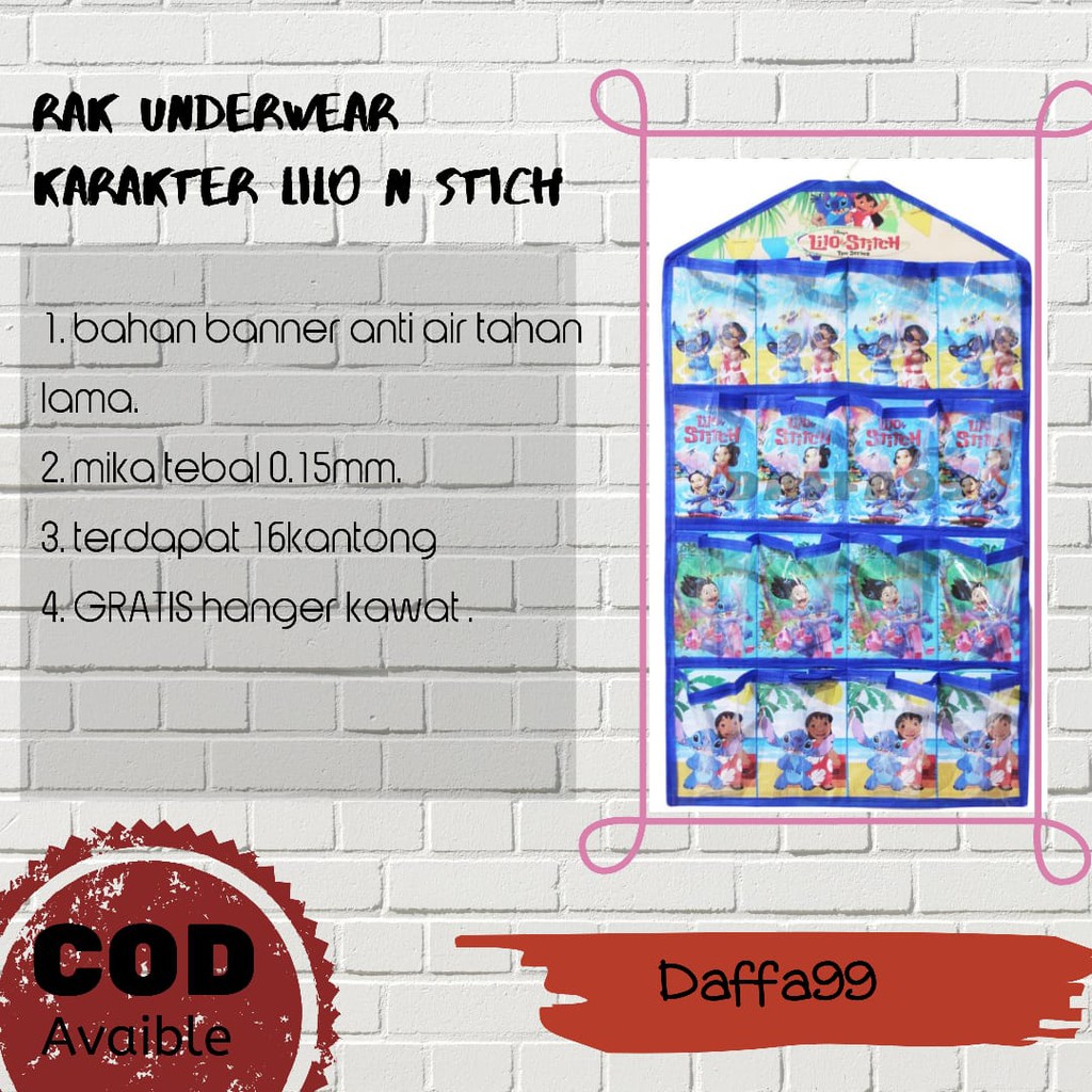 HANGER JILBAB RAK SEPATU TAS SENDAL GANTUNG ORGANIZER HSO RESLETING / UNDERWEAR