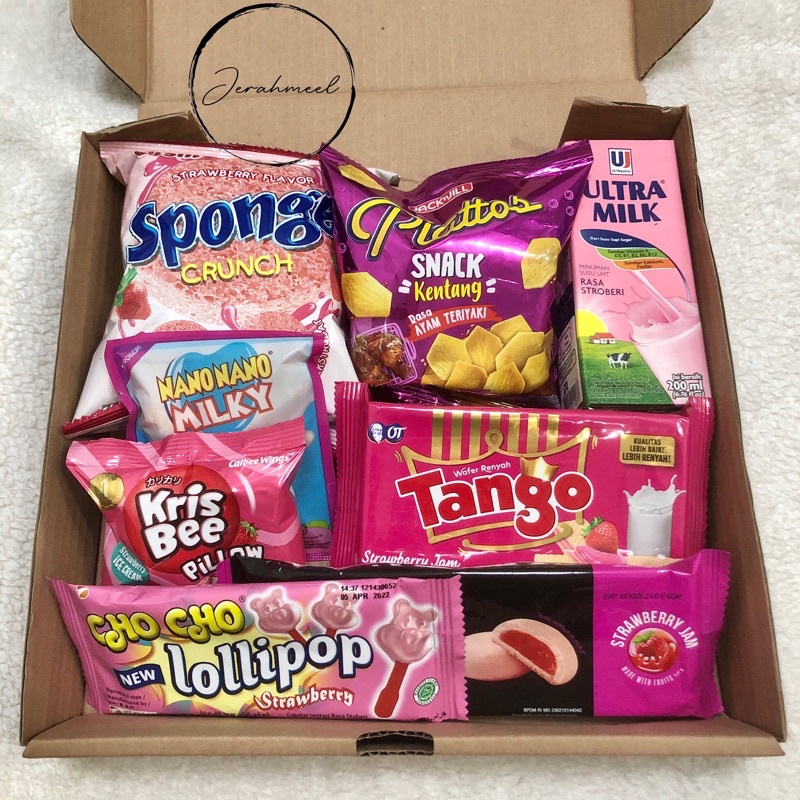 

Snack Box Pink • Hampers Snack