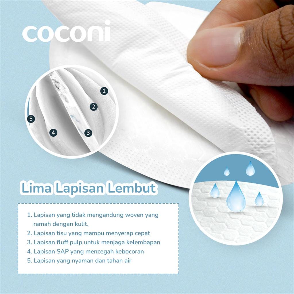 Coconi Disposable Ultra-Thin Breast Pad 100 Pcs