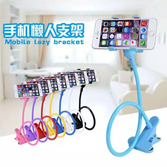 Lazy Pod Leher Dan Pinggang Lazypod Holder HP/STAND HOLDER HP/Tempelan Gurita Hp/Car Holder AC Mobil