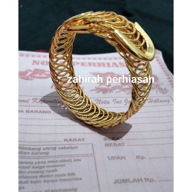 GELANG WANITA HONGKONG LILIT ROTAN TERBARU KUALITAS MEWAH