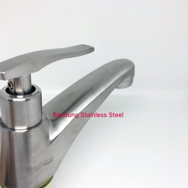 Sus 304 keran kran wastafel cuci tangan stainless steel tebal kuat 10