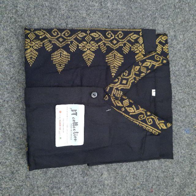 Cod- Dt Collection Kemeja Hem Batik Pekalongan Kombinasi Kerah Kokoh