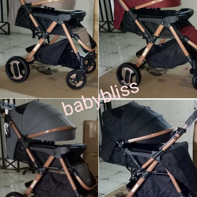 Temurah 17 Baby Bliss 898S Babybliss Nevi Baby Stroller Kereta Dorong - Hitam Terbaru