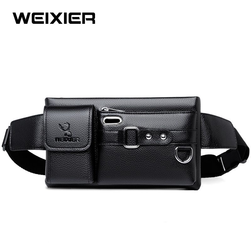 WEIXIER 8117 Tas Selempang Pria Waistbag Kulit Premium WK-SBY