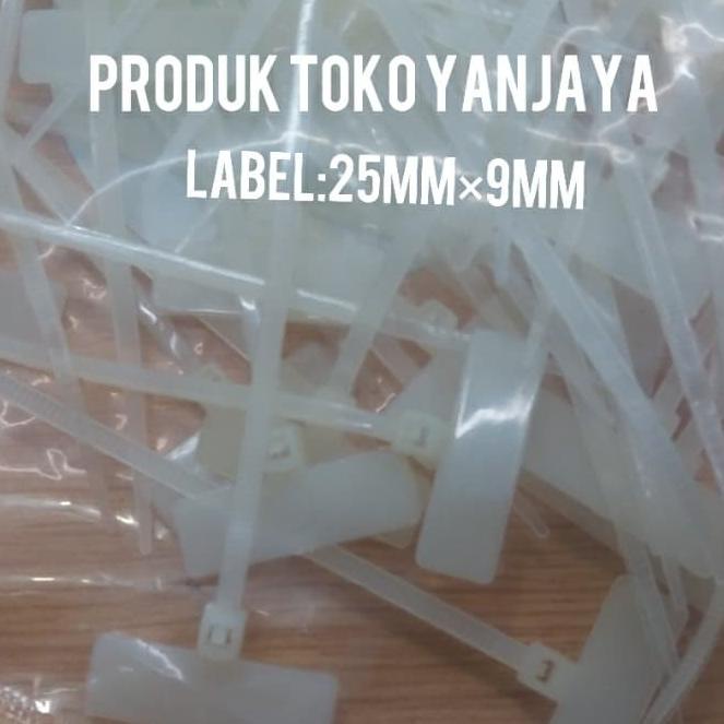 

BISA BAYAR DITEMPAT Kabel ties label 10cm 25mmx9mm isi 100pcs/ties label/kabel marker ties DISKON Kode 1324