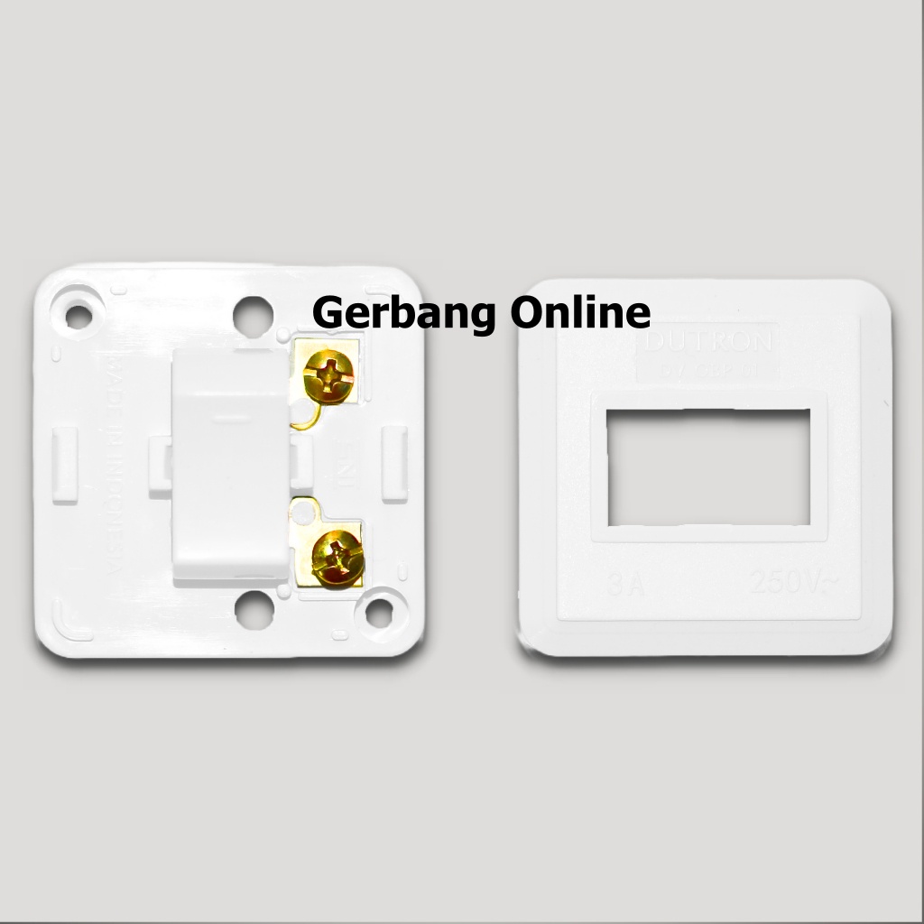 Saklar Lampu Outbow Single Tunggal DUTRON Piano Engkel Tempel Dinding
