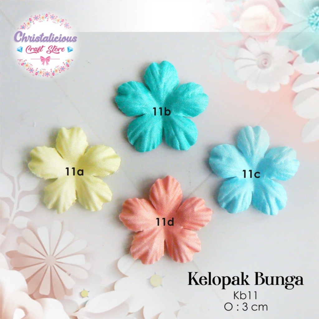 Kelopak bunga, bunga hanna, bunga sakura, kelopak bunga craft, kelopak tempel, kelopak jahit, kelopa