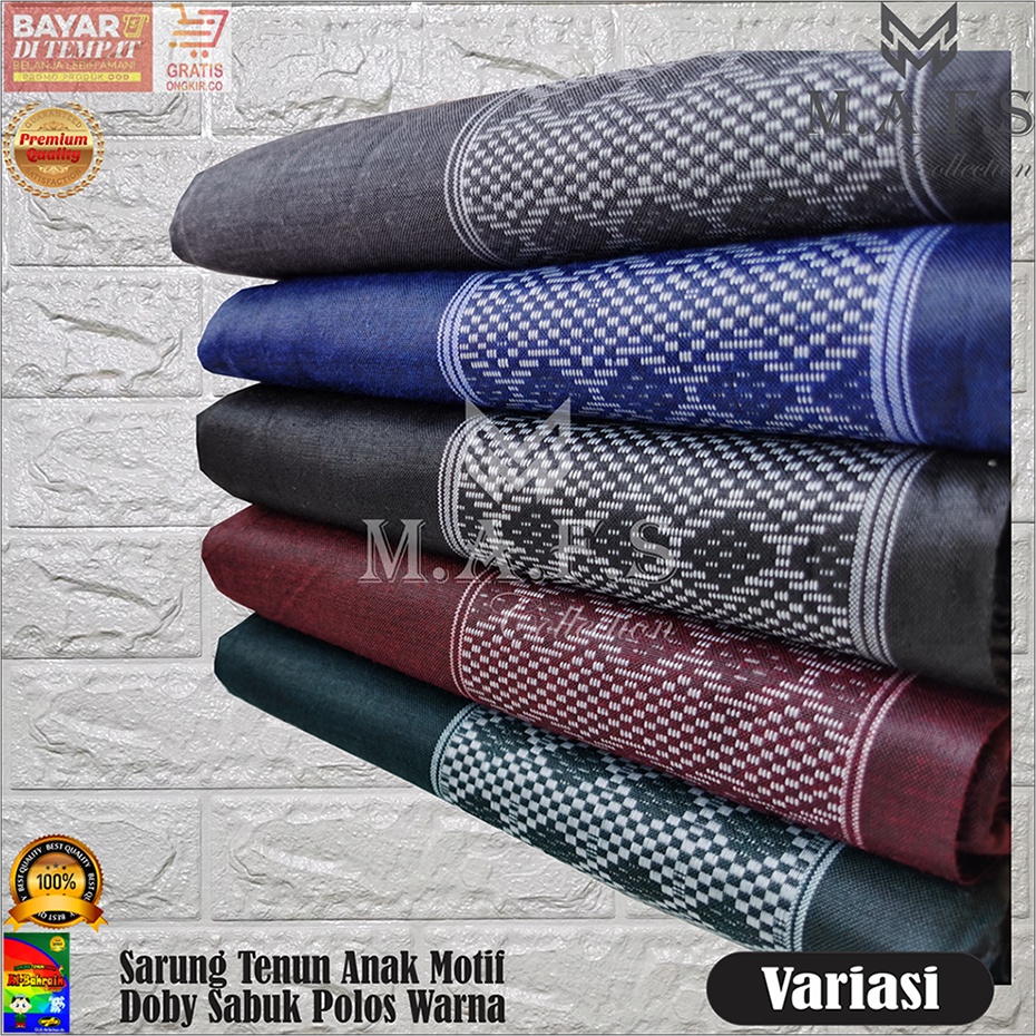 SARUNG ANAK SARUNG TENUN POLOS MOTIF SABUK NAGA ANAK &amp; DEWASA