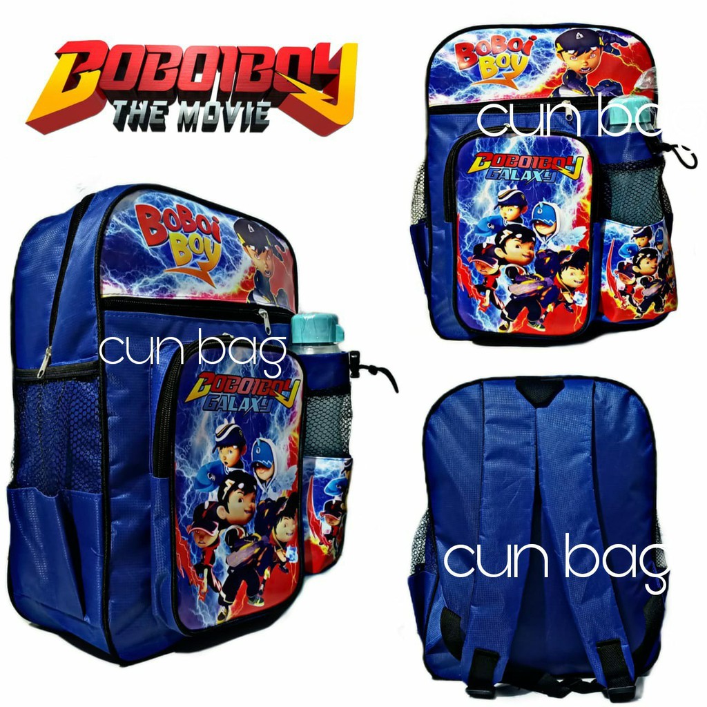 Tas Keren Kekinian Karakter Boboiboy / Ransel Anak Sekoah FREE Botol AIR MINUM