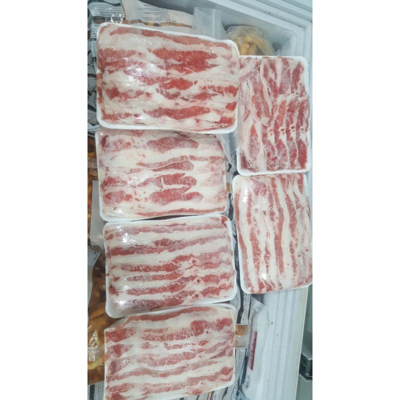 

Shortplate slice, Daging sliced