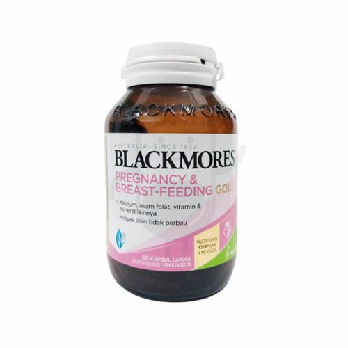 BLACKMORES PREGNANCY &amp; BREASTFEEDING GOLD BOTOL 60 KAPSUL