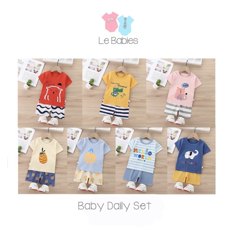 Baby daily set / setelan kaos anak sehari hari