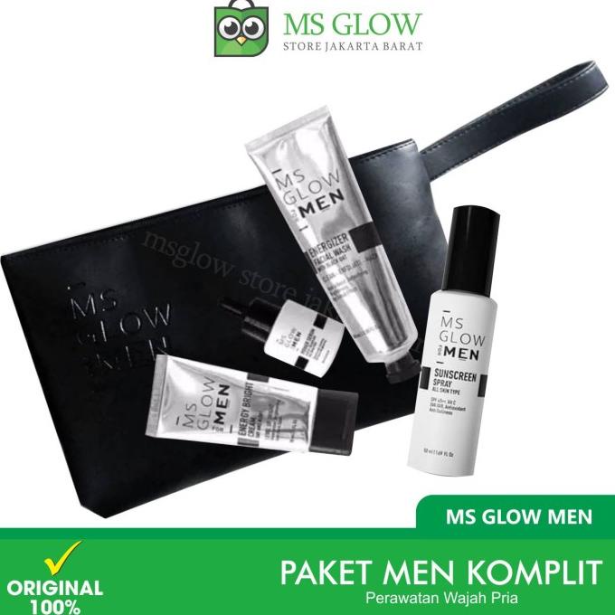 Ms Glow Men - Skincare Perawatan Pria (Kulit Jerawat, Komedo, Kusam)