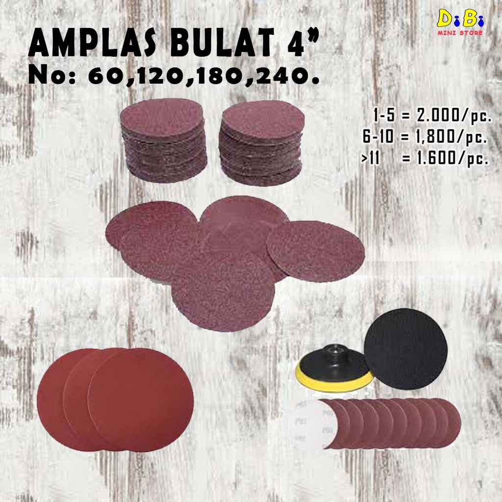 Amplas Bulat 4 Inch