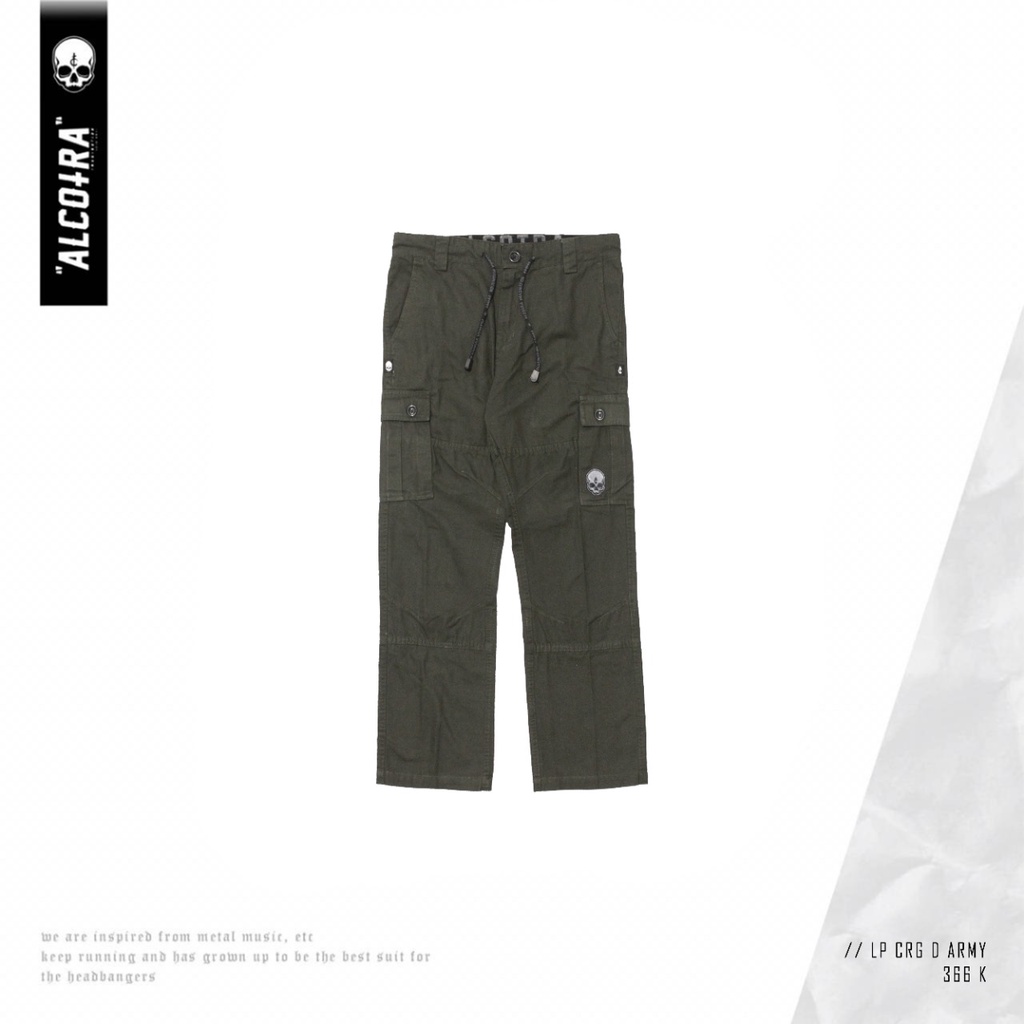 LP CARGO D ARMY #2 // LONG PANTS CARGO DARK ARMY