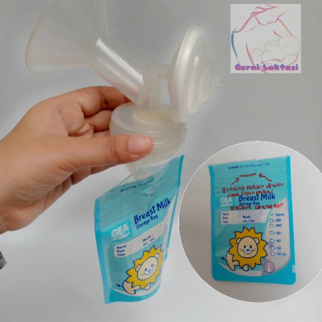 GEA BABY KANTONG ASI 120ML - MILKY HOUSE BREAST MILK BAG 120ML - PLASTIK SUSU MURAH