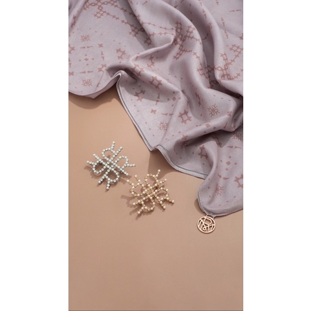 Riamiranda Monogram Square Brooch 4R RM Ribbon Pin Set Ria Miranda