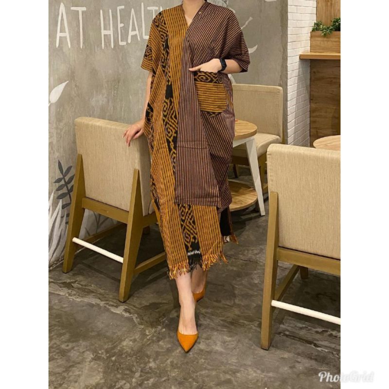 Tunik  tenun jepara ethnik/tenun ikat