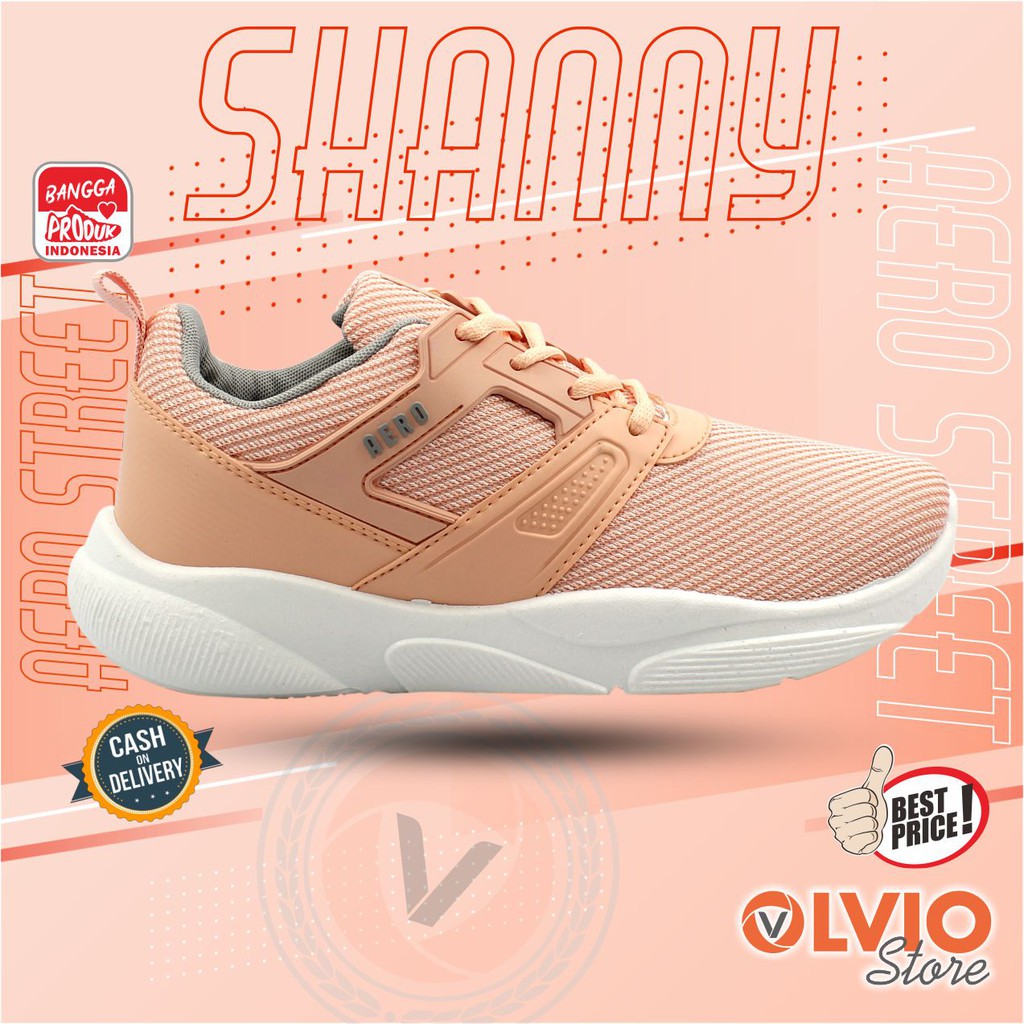 Aerostreet SHANNY - Sepatu Sneakers Casual Sport Sekolah Pria Wanita
