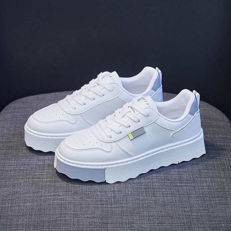 Sneakers Wanita Import Sepatu Sneakers Temali Sepatu Basic Putih Kece Korean Style