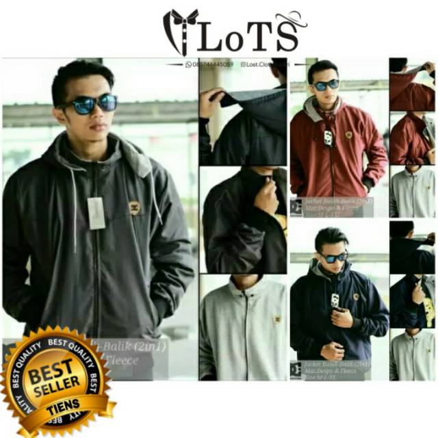 JAKET BOLAK BALIK JUMBO XXL / JAKET BB / JAKET BOLAK BALIK PRIA Jaket bolak balik parasit