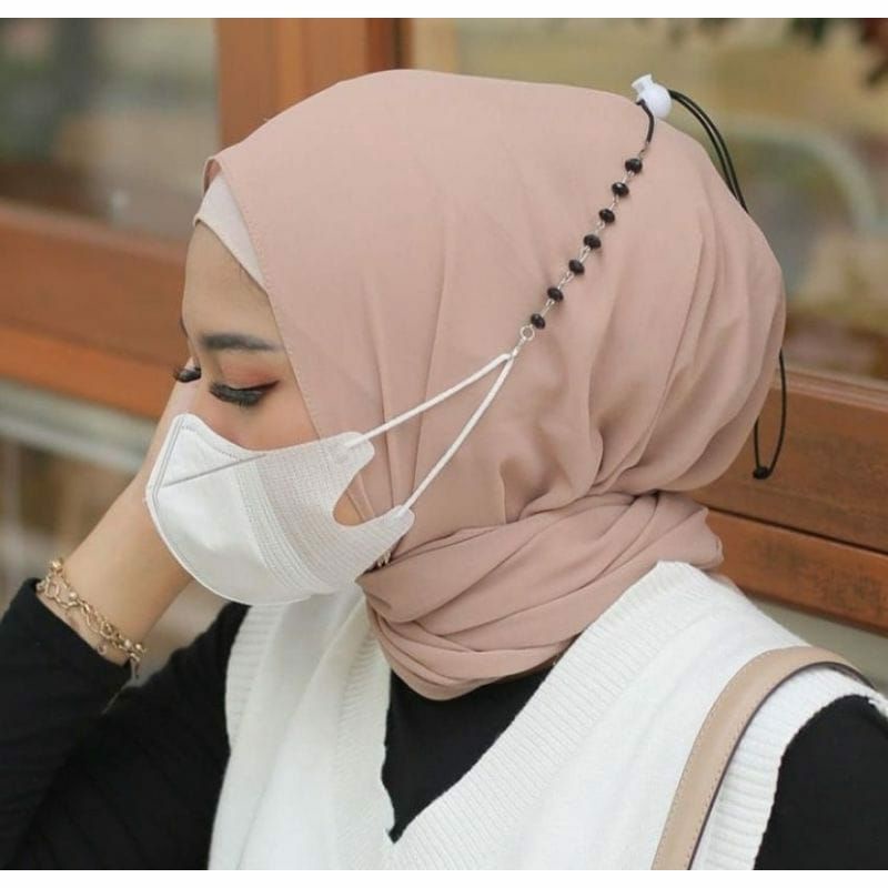 Strap masker 2in1 // Strap hijab 2in1 // Gantungan tali masker 2in1 // Kalung masker 2in1