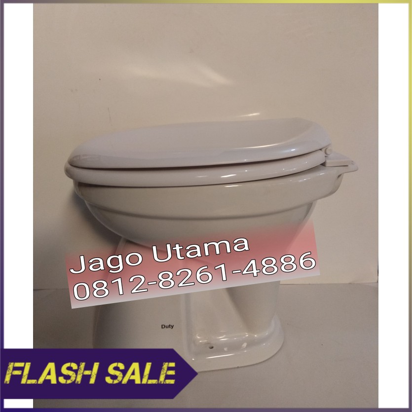 CLOSET   KLOSET DUDUK SIRAM DUTY PUTIH  G0 SEND