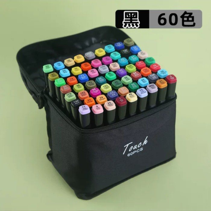 

(BISA COD) Spidol 40 Warna Anak Gambar Sketsa Twin Marker Sketch Copic - Spidol 60 Warna