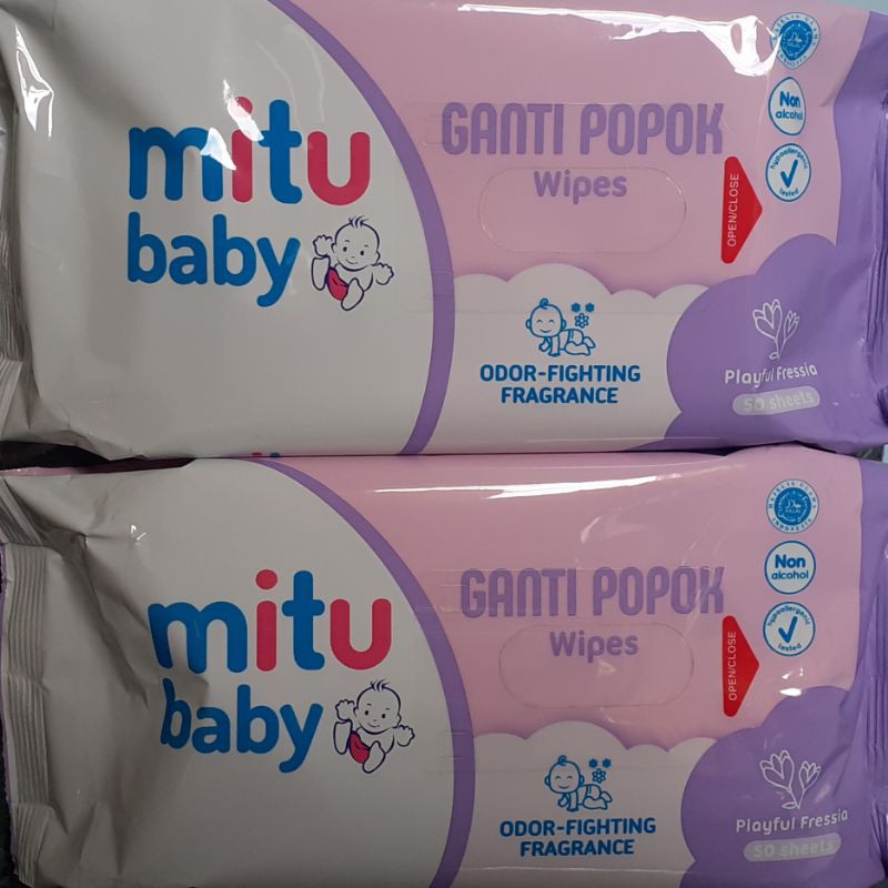 Tisu basah baby mitu 50 sheets