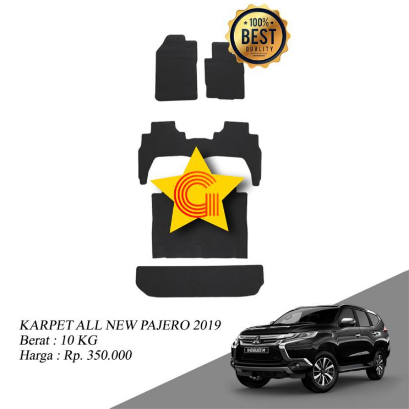 Karpet Karet Mobil Mitsubishi All New Pajero Sport 2019-2020 Premium Fullset