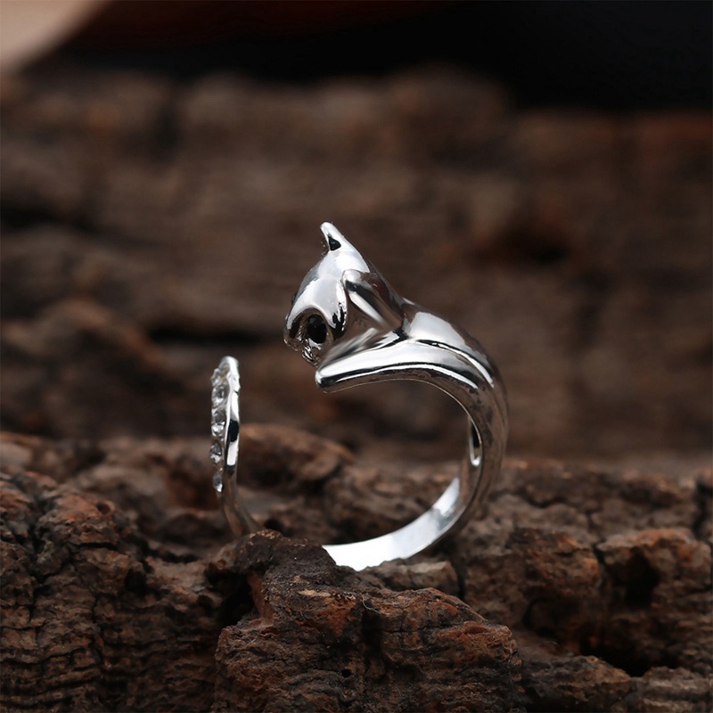 Cincin Bentuk Kucing Sphynx Gaya Retro Vintage Untuk Pria Dan Wanita